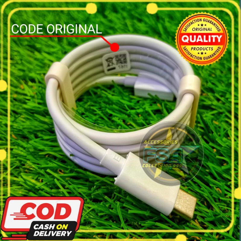 Kabel Data Realme VOOC Realme 5 Pro / 6i / 6 Pro / 7 / 7i / 7 Pro / 8 / 8i / 8 Pro / 9 Pro / X / XT / X2 Pro / C3 / C5 / X3 / GT Master Usb Type-C Original Super Vooc