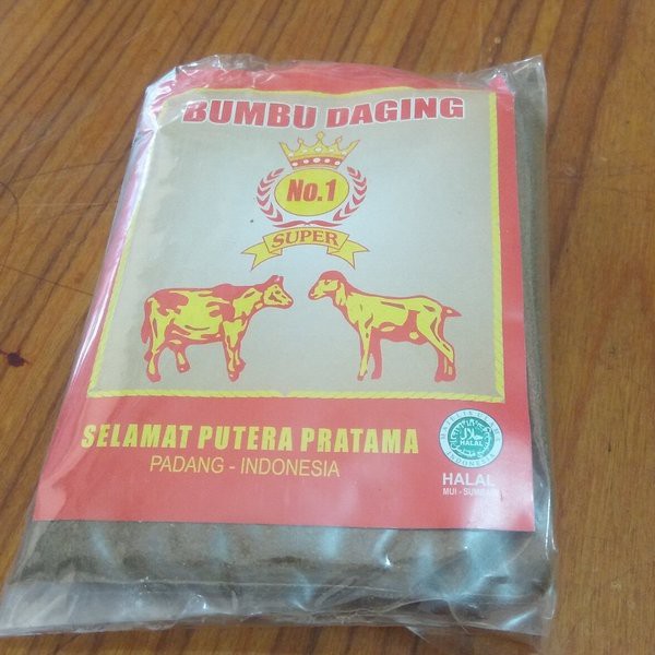 

Bumbu Super 50 Gram Pemasak Daging No.1 Selamat Putra Pratama