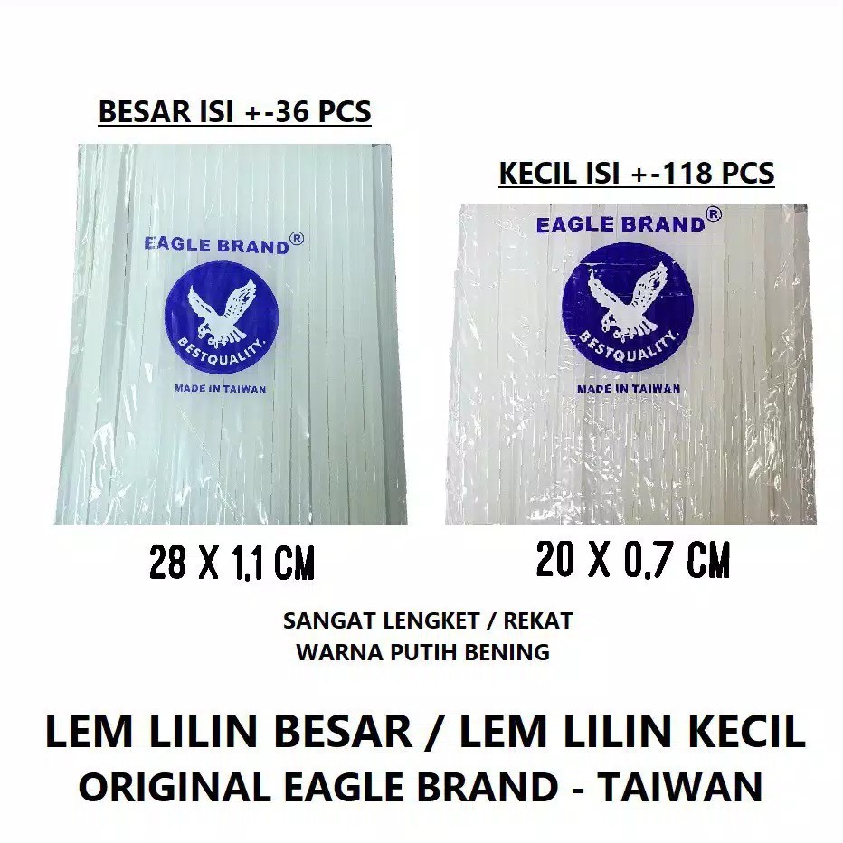 Refil Isi Lem Tembak Lilin Glue Gun Refill Kecil dan Besar