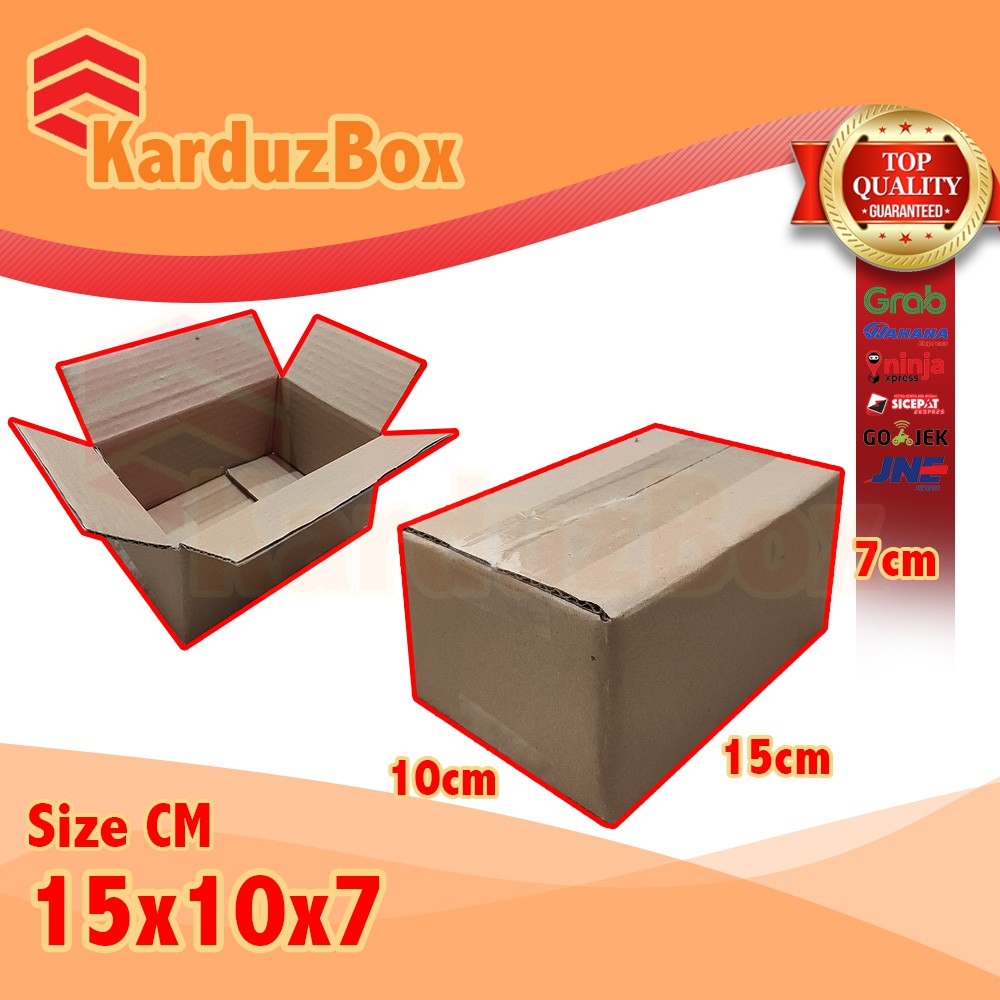

15x10x7 kardus box packaging POLOS BARU