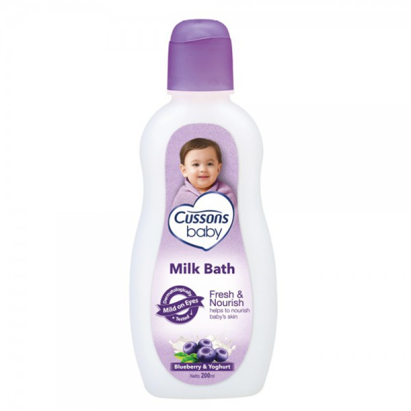 Sabun Mandi Bayi 200 ML - CUSSONS  MILK BATH  Baby MILK BATH Mild Formula Sabun Bayi cussons