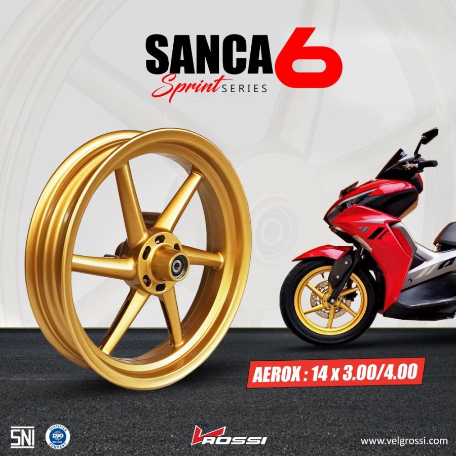 Velg Racing untuk yamaha aerox velg racing sanca aerox UK 300-400-14