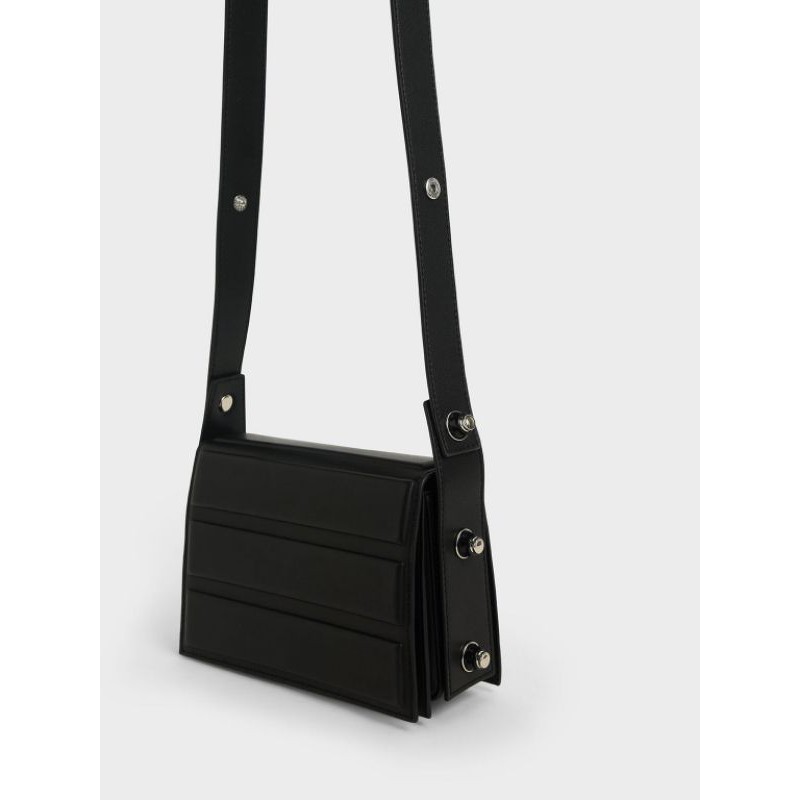 CK Eyelet-Embellished Top Handle Bag