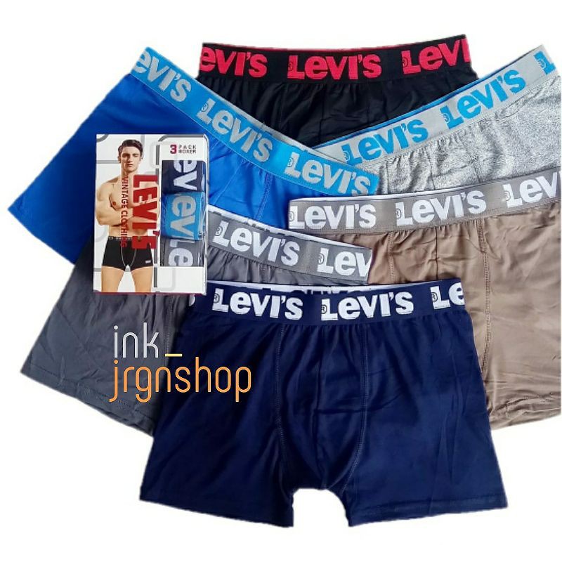 CELANA DALAM PRIA DEWASA (1 BOX ISI 3 PCS) / CELANA DALAM BOXER PRIA / CD SEMPAK BOXER PRIA