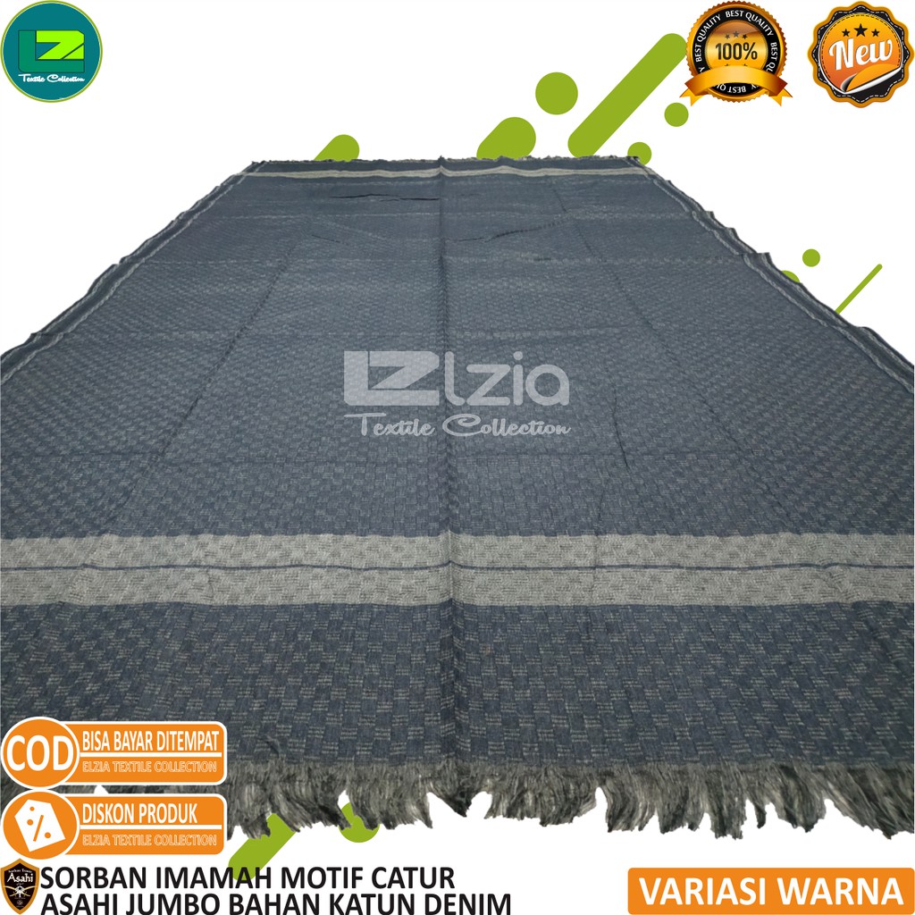 SORBAN PANJANG SORBAN ALISKA JUMBO BAHAN AKRILIK PREMIUM