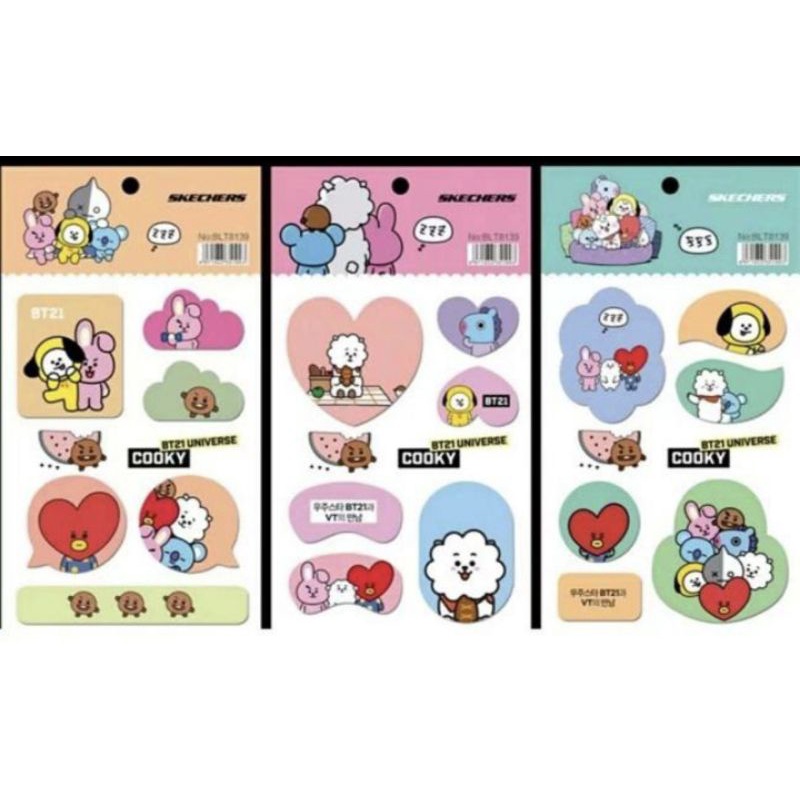 pembatas buku bahan kertas BTS BT-21 BESAR/post it BTS/STICKY NOTE BT 21 ukuran Besar-B