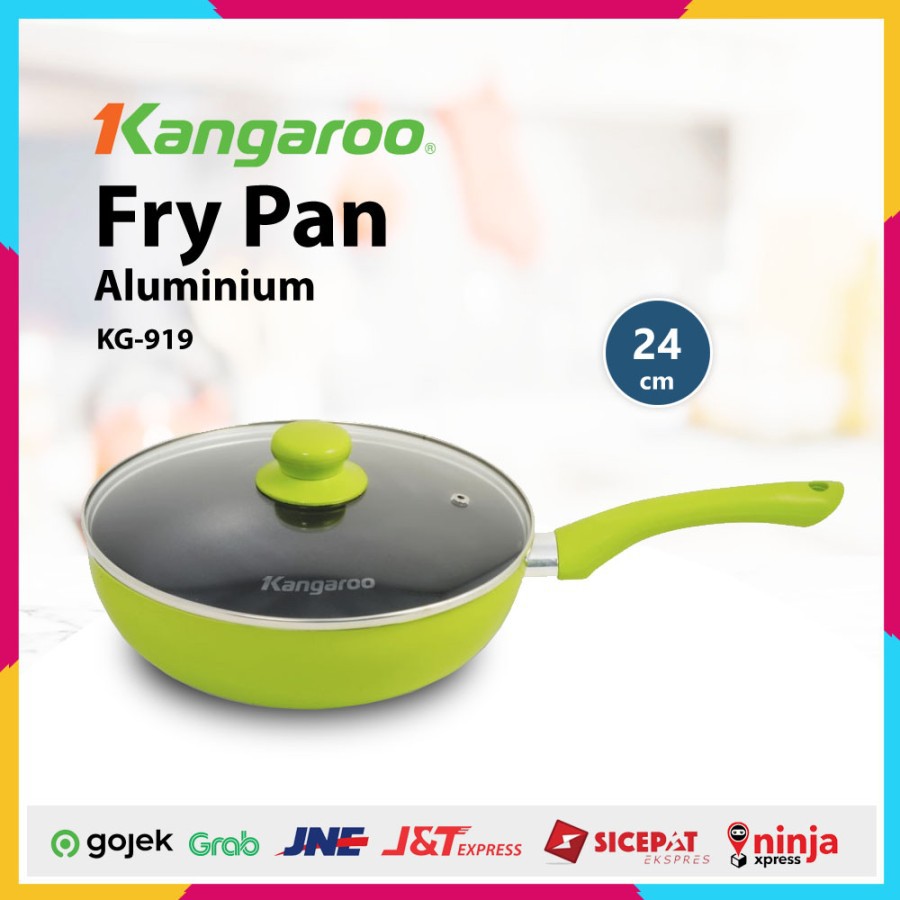 Fry Pan Kangaroo 24Cm + Tutup Kaca KG-919