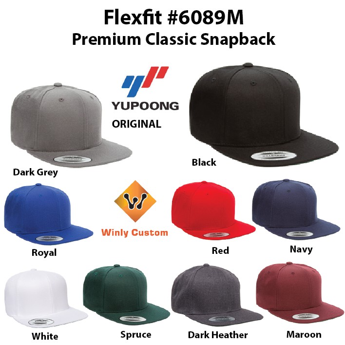6089m premium classic snapback