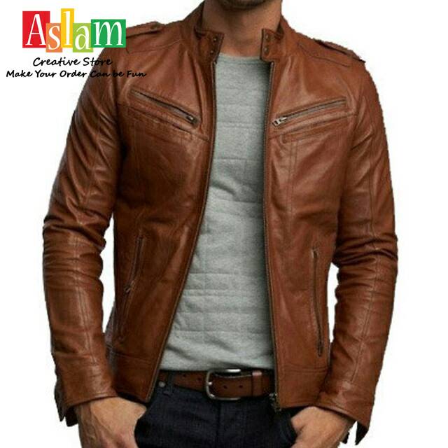 90 Model Jaket Kulit Trendy HD Terbaik