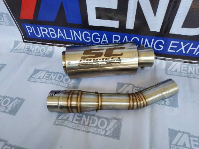 Knalpot Racing SC PROJECT SLIP ON NINJA 250 R FI RR MONO R25 MT25 CB150R CBR150 CBR250RR XMAX DLL-5