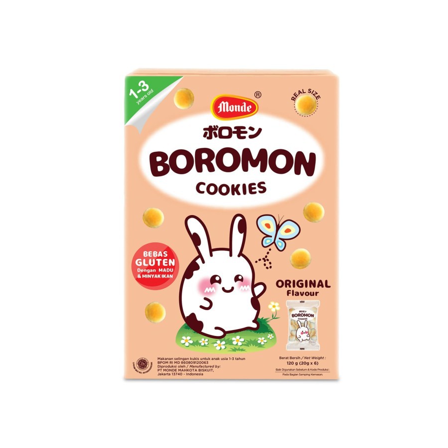 Monde Boromon Cookies 120g - Snack Bayi Sehat