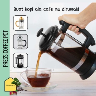Teko Press Kopi Tanpa Ampas 600 ML Coffee Maker Alat Pembuat Kopi Espresso Manual