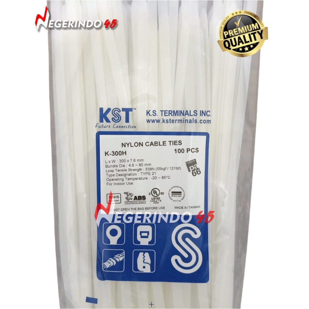 Kabel tie kst / kabel tis 300x7,6 / nylon cable ties / pengikat kabel / kabel ties 300