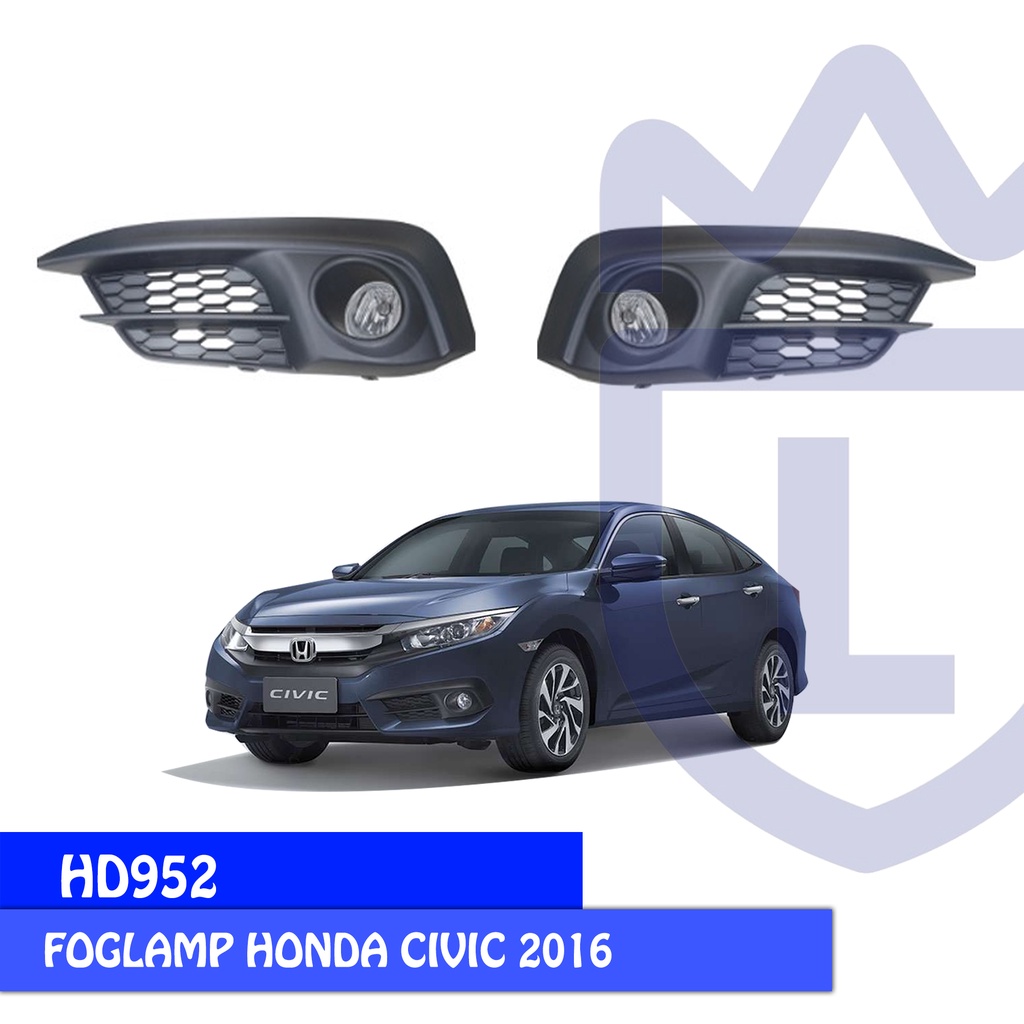 FOGLAMP / LAMPU KABUT DLAA HD952 HONDA CIVIC 2016