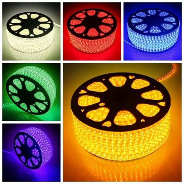 LED STRIP SELANG 100 METER SMD 5050 MATA BESAR AC 220V