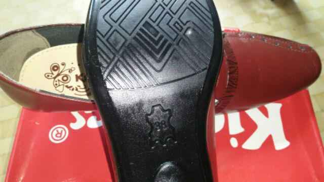 Sepatu Pantofel Wanita / Sepatu Kerja Kickers Kulit Asli