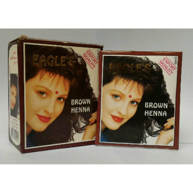 Semir Rambut Henna Eagles 6pcs Brown Dan Black Bahan Herbal Shopee Indonesia