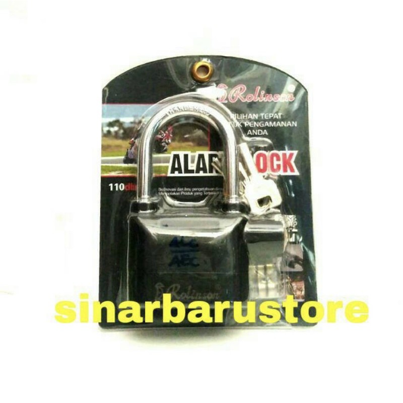 Gembok Alarm Rolinson