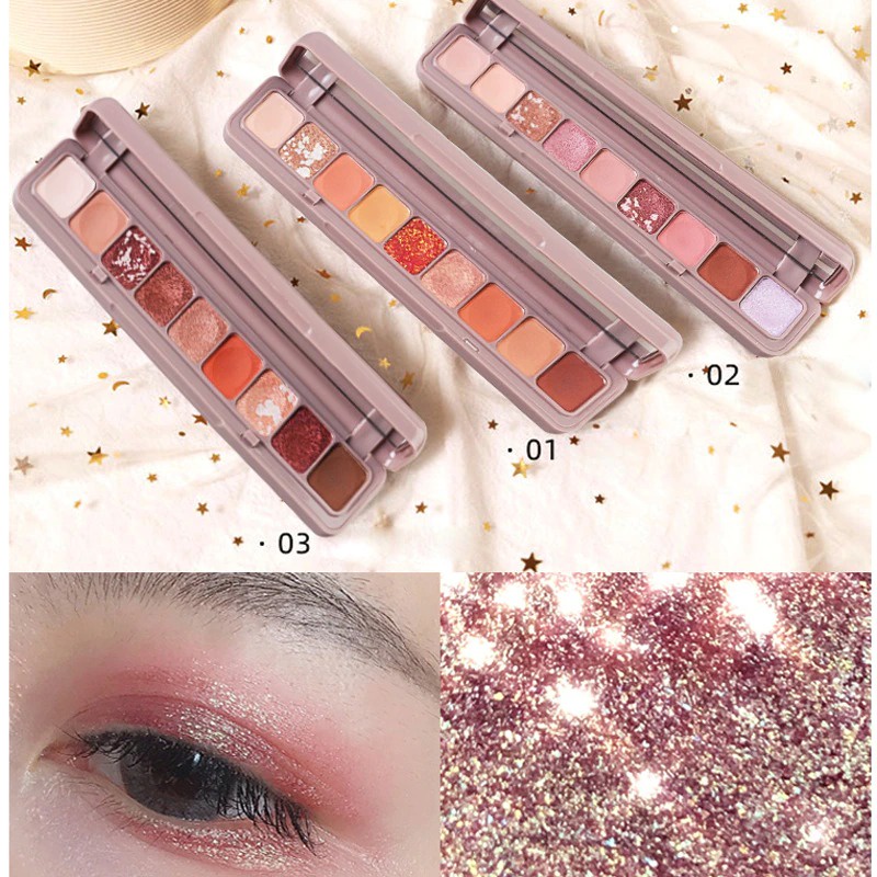 [9 COLOR] [EYESHADOW GLITTER] LAMEILA Eyeshadow 9 WARNA Korean Eyeshadow Palette ORIGINAL Pigmented Eyeshadow Murah Glitter