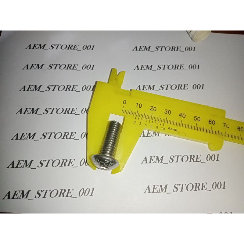 BUTTON L M10 X 25 (2,5cm) stainless 304 A2-70