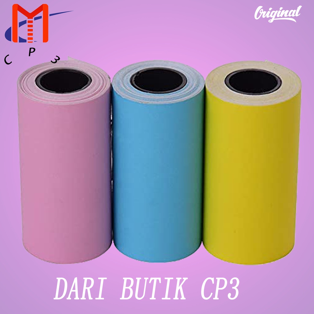 

Printable Sticker Paper Roll Direct Thermal Paper with Self-adhesive Stiker Kertas Untuk Paperang P1