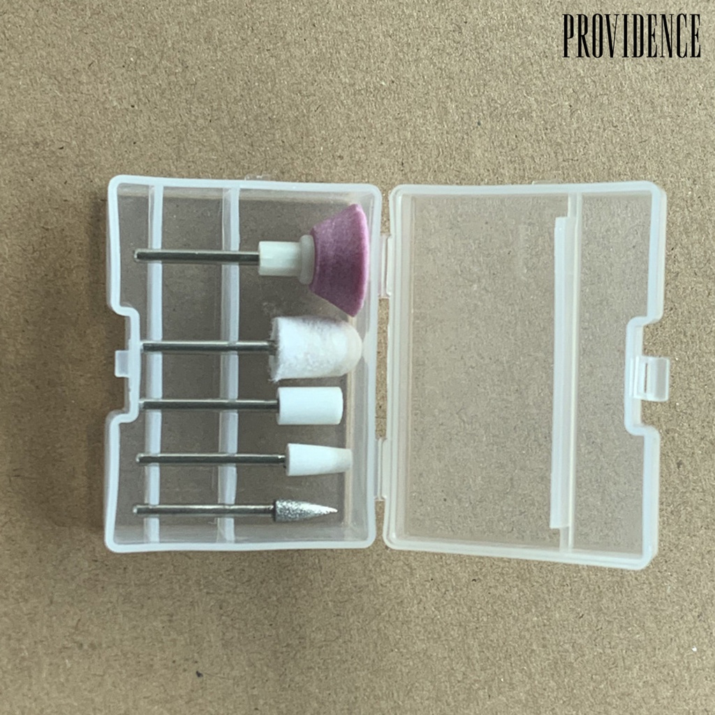 Providence 5Pcs / Set Kepala Gerinda Poles Kuku Tahan Lama Anti Karat / Korosi Bits