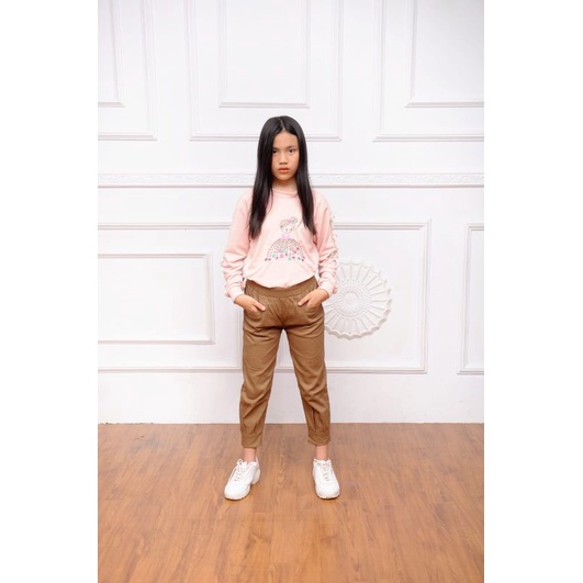 Hinata pants/celana anak tanggun/umur 9-14 tahun/celana catton tuwill strict/ celana kasual wanita