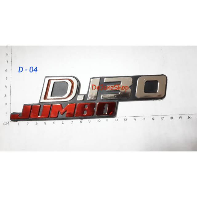 Emblem - Sticker - Logo - Tempelan  Daihatsu D.130 Jumbo . Chrome Krum