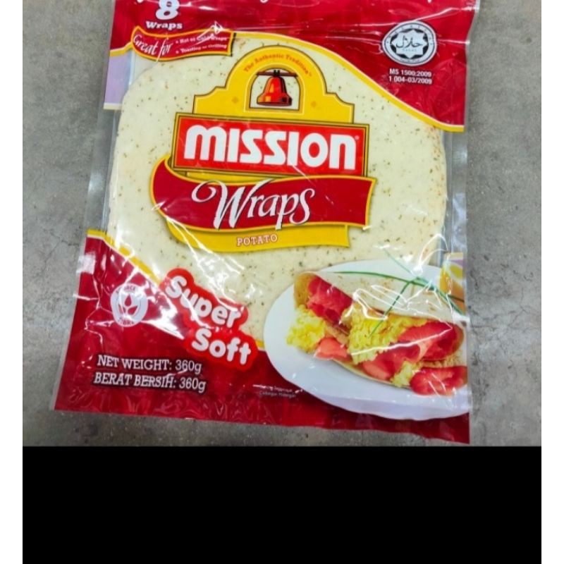 

mission wraps bread potato isi 8 wrap