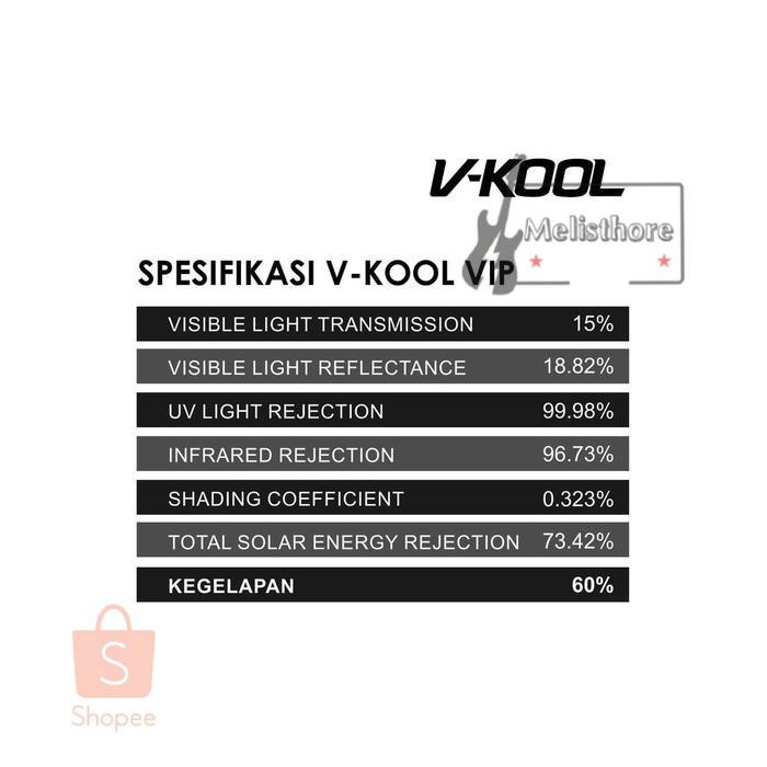 KACA FILM MOBIL KCM2F1648 FULL VKOOL VK40+VIP+VIP TOYOTA INNOVA