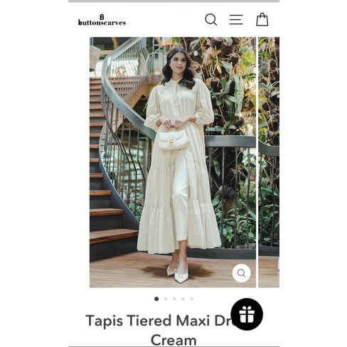 Tapis Tiered Maxi Dress Benang Jarum