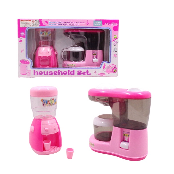 Mainan Anak Happy Family Dispenser & Coffee Maker - Mainan Mesin Kopi