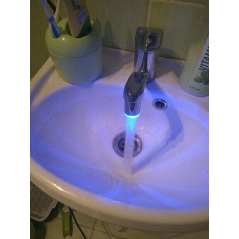 Filter kran air LED menyala 7 warna - water saving - Saringan keran