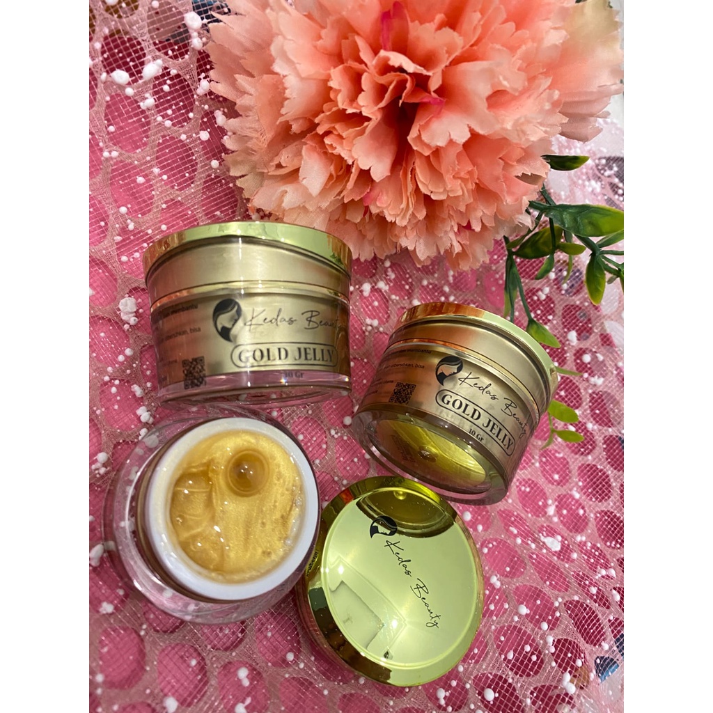 PROMO VALENTINE TERLARIS READY Gold jelly KEDAS BEAUTY Original 100% cod