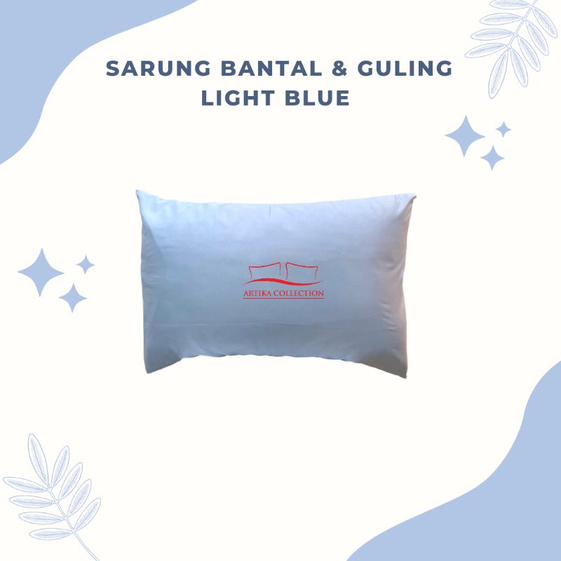 Hanya Tambahan Sarung Bantal Guling Warna Light Blue