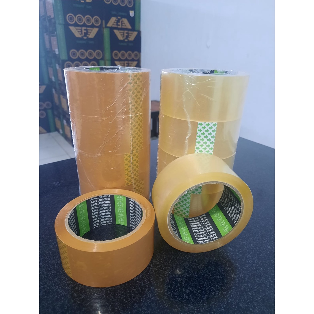 

LAKBAN BENING/COKLAT FUMARU 2INC 45MM X 90YARD TERMURAH (PROMO)