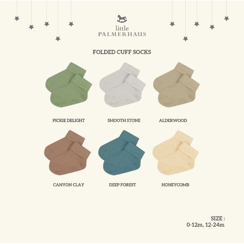 LITTLE PALMERHAUS FOLDED CUFF SOCKS - KAOS KAKI BAYI - KAOS KAKI ANAK