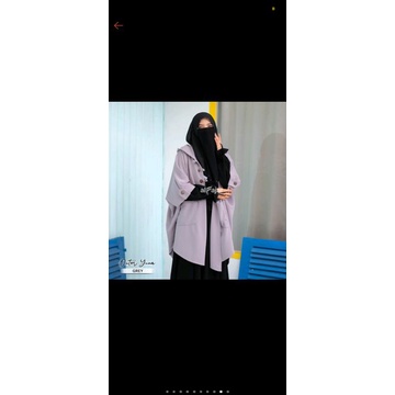 OUTER HOODIE SYAR'I YUNA BY ALFAJAR ORIGINAL BEST SELLER/JACKET HIJABER PREMIUM/JACKET WANITA  MUSLI