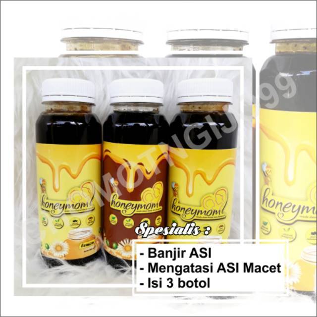 Paket 3 Botol  Asi Booster,Pelancar Asi Honeymom 250 ml