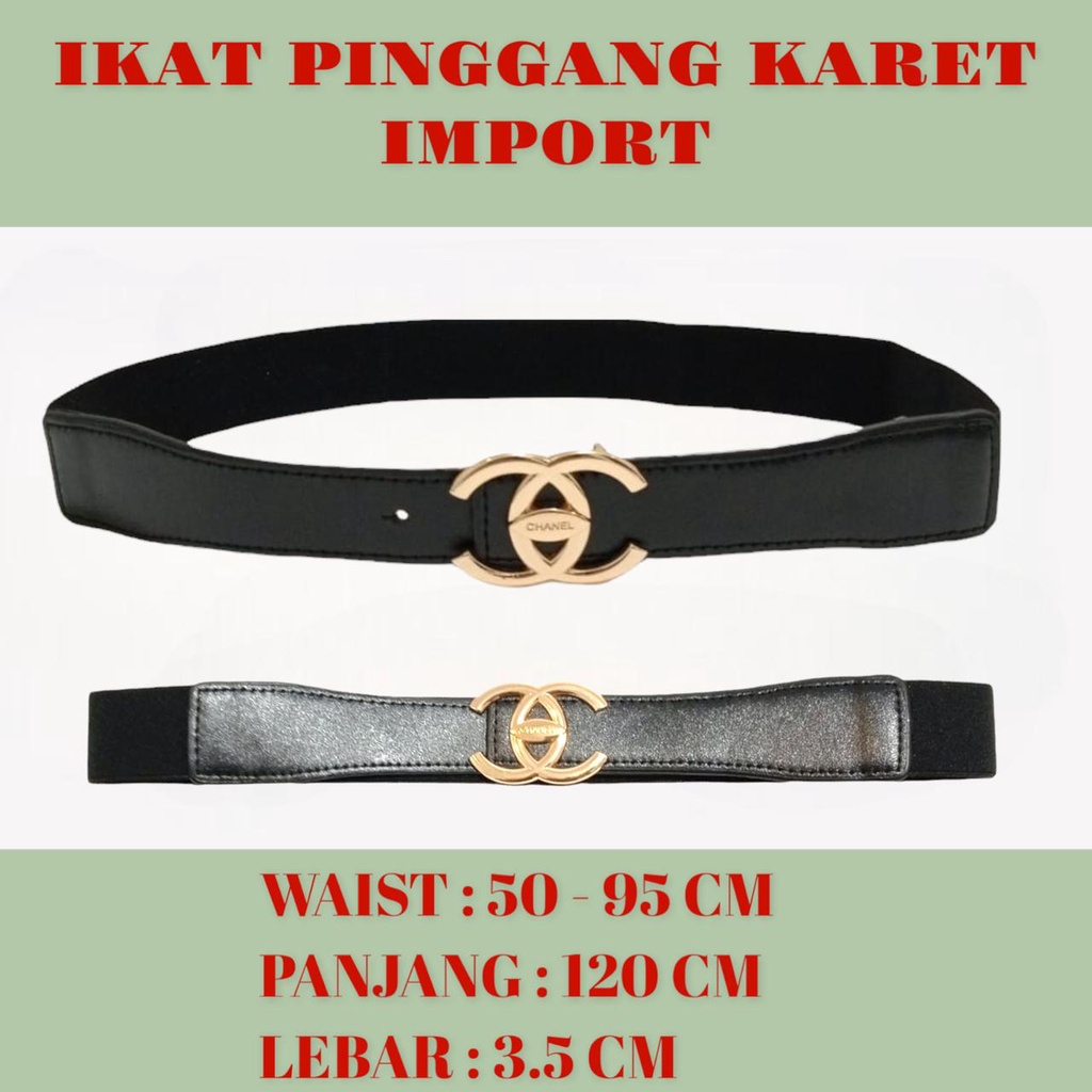 SMARTGIRL NEW IKAT PINGGANG KARET WANITA IMPORT / TALI PINGGANG CEWEK FASHION 560/570/600/610/620