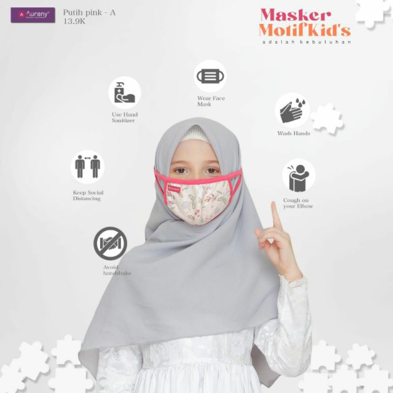 MASKER MOTIF BUNGA MOM &amp; KIDS II AURANY