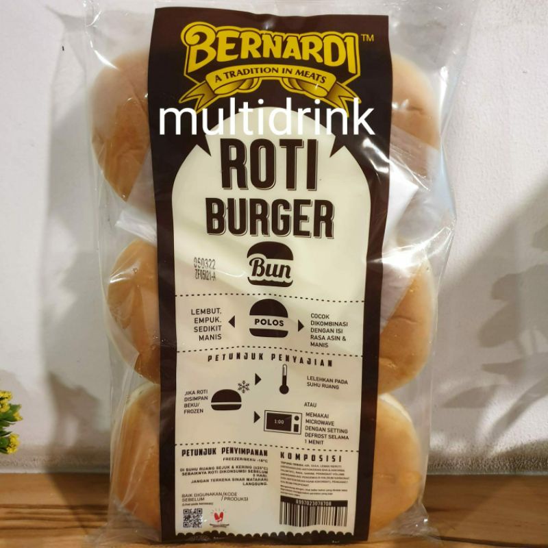 

Roti burger polos bernardi / roti burger bun benardi / roti burger frozen