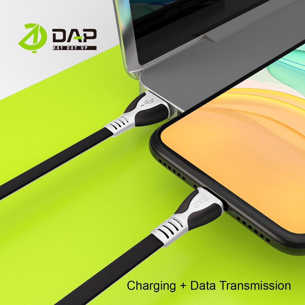 DAP DPT25 Data Cable Type-C Fast Charging 2.4A 25cm - 1 Toples 50 Pcs