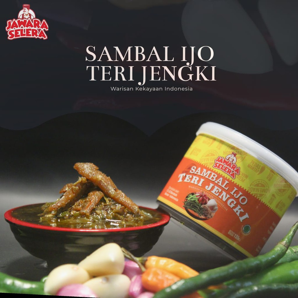 Sambal Ijo Teri Jengki JS Jawara Selera - 135Gram