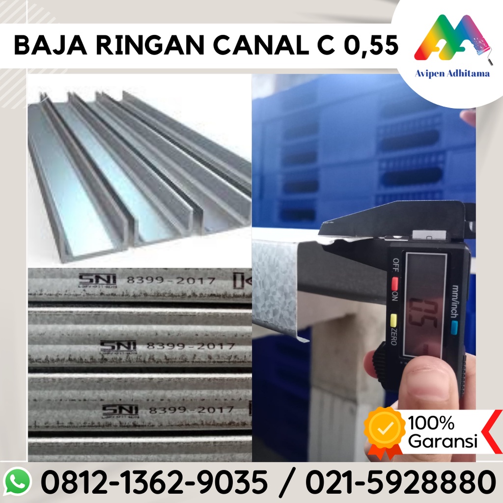 Jual BAJA RINGAN CANAL C C75 Tebal 0.55 MM FULL 6 METER Indonesia ...