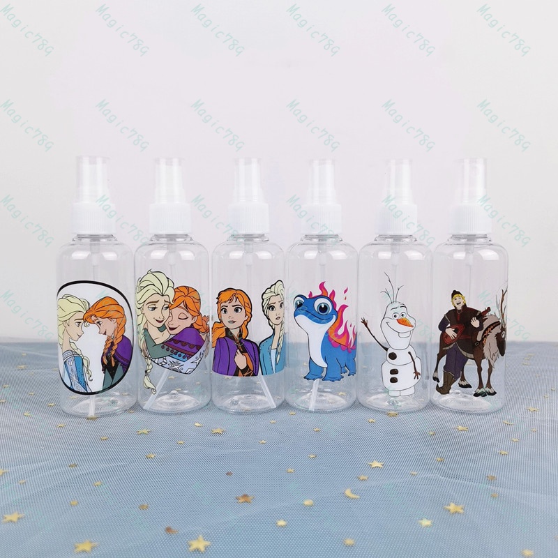 Magic789 Lovely Frozen Elsa Spray Bottle for Cosmetic 100ML Plastic Cartoon Travel Size Bottles