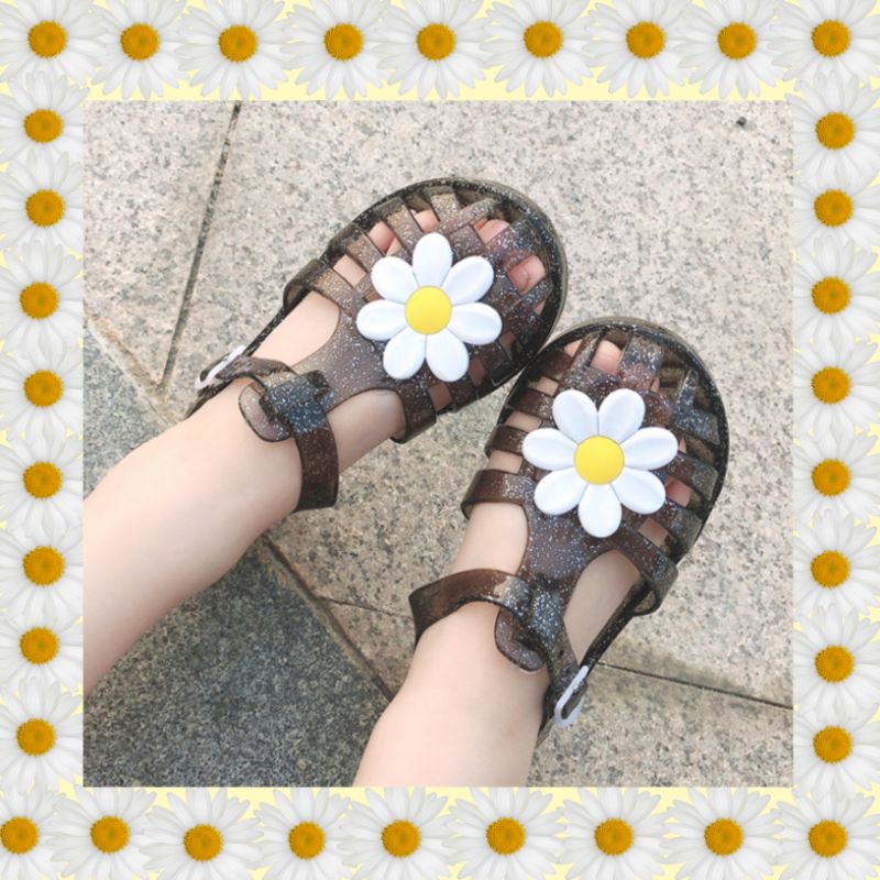 Jelly flower kids size 24-34/jelly shoes kids/sandal anak import/sandal anak karet/sandal sepatu anak jelly/jelly shoes kids/sepatu sandal slippers/sepatu sandal couple mom and kids