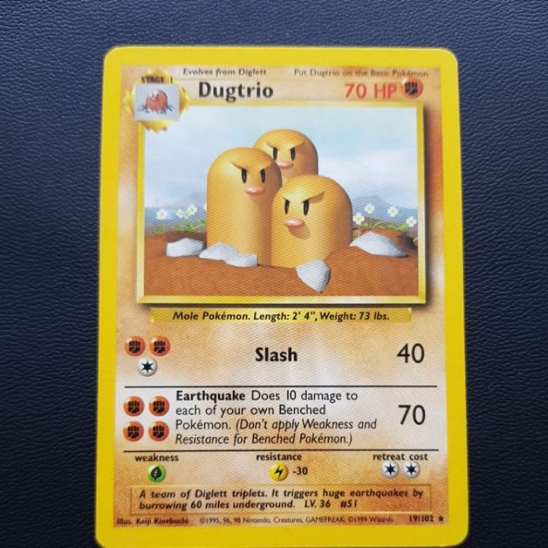 POKEMON DUGTRIO BASE SET UNLIMITED
