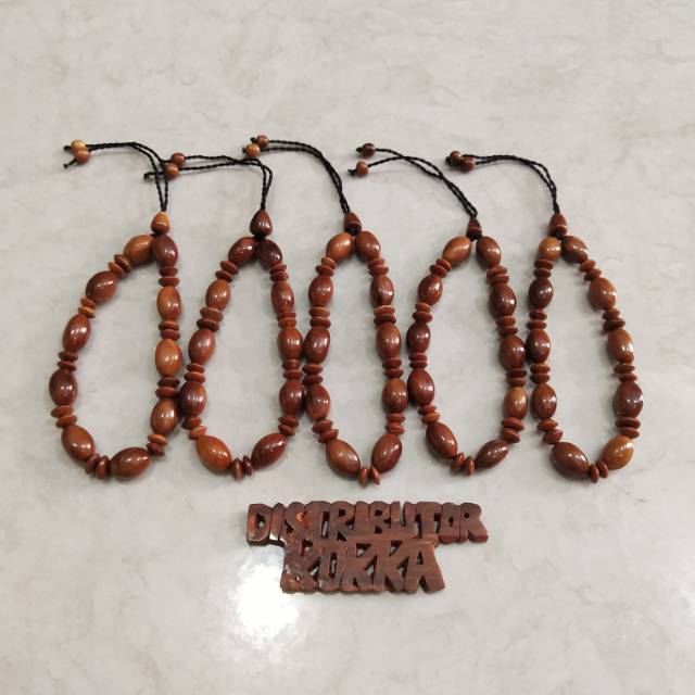 ( SUPER MURAH ) Grosir 5 pcs gelang kokka kaukah kaokah fukakah koka oval halat kima 2 coklat