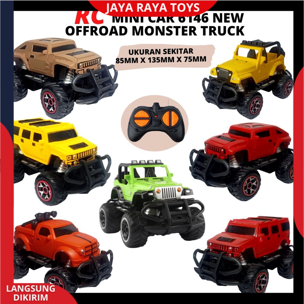 Mainan Mobil Remot Control Offroad Jeep Rc Mini Car Climbing PICK UP Rock Crawler 6416 New Version